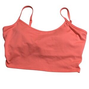 PINK Victoria's Secret Coral Knot Front Crop Bralette Tank Top Women's S